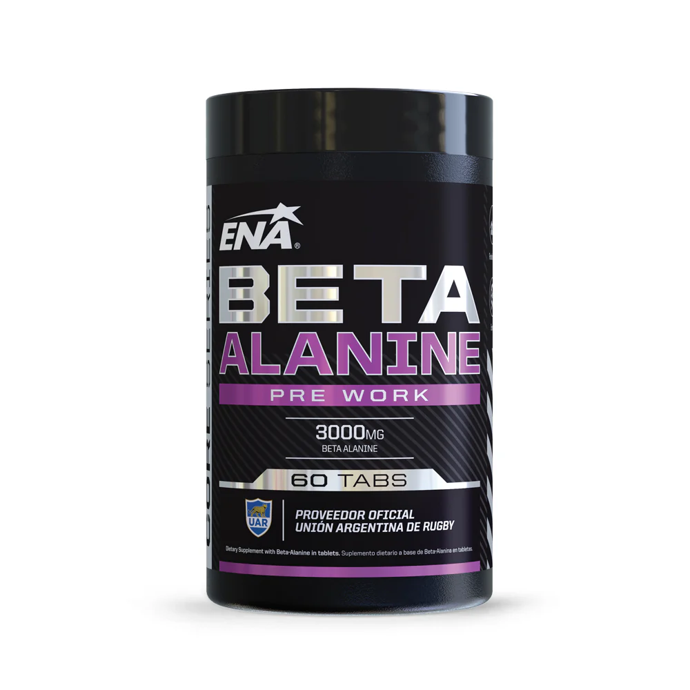 Beta Alanina ENA - Suplemento con 3g de beta-alanina para mejorar la resistencia y rendimiento en entrenamientos