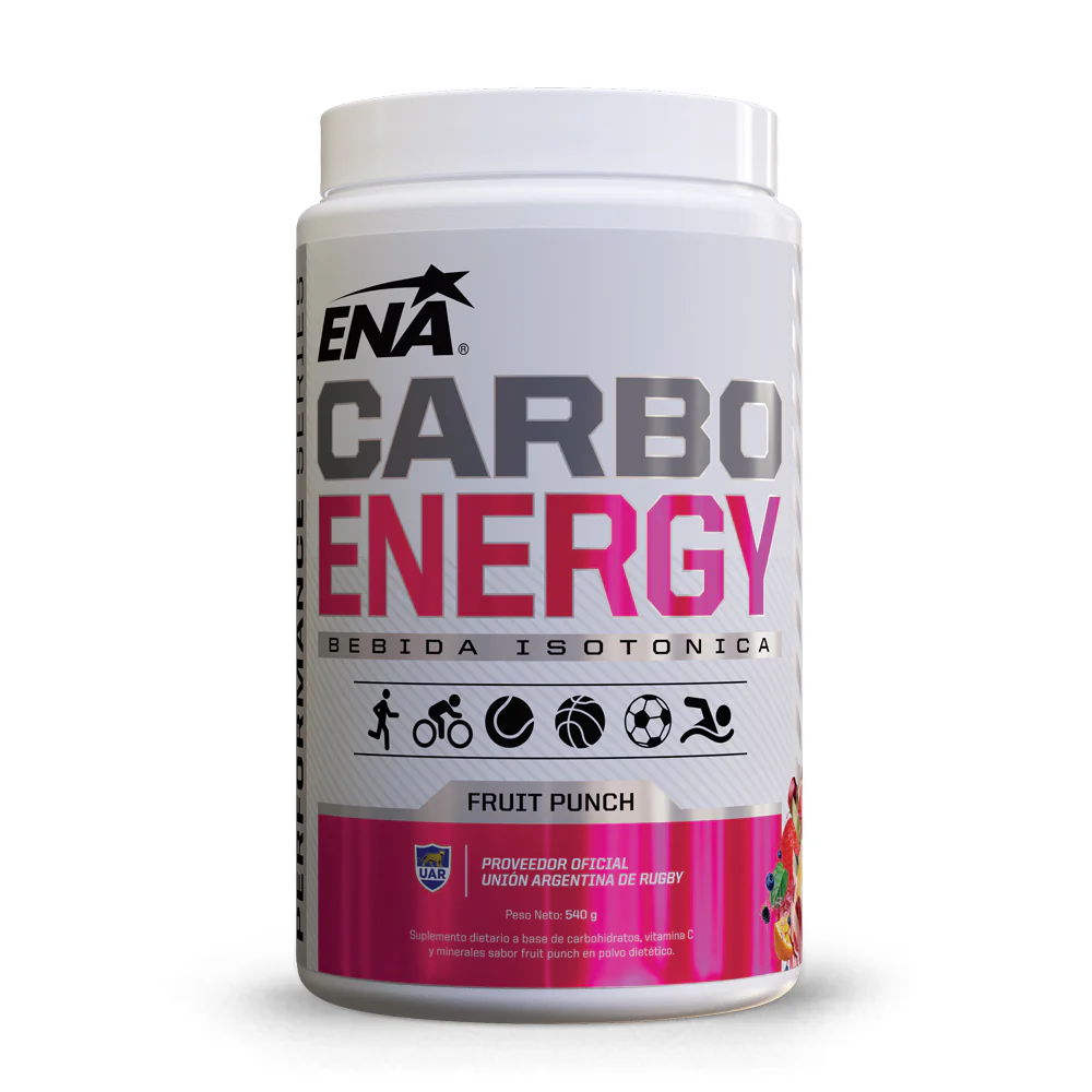 Carbo Energy de ENA - Bebida isotónica para energía, recuperación y hidratación durante la actividad física.