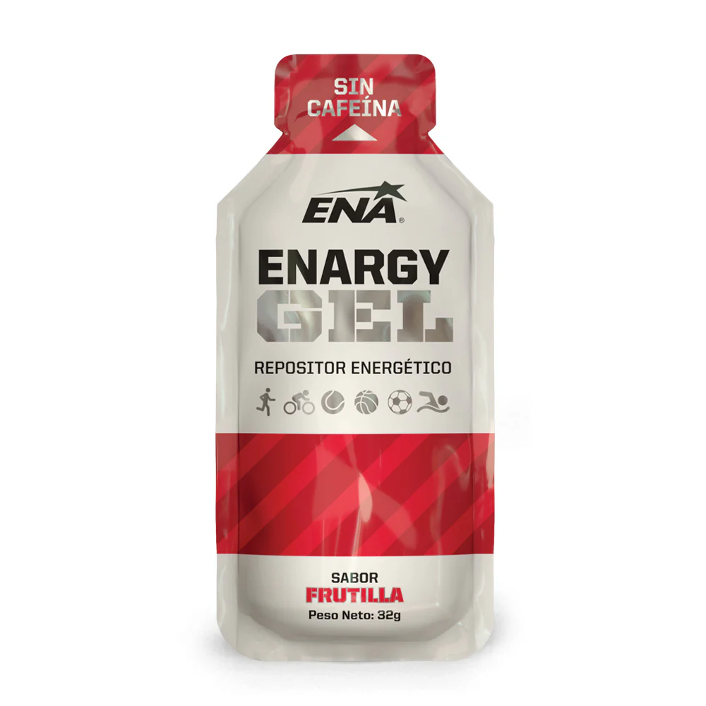 Energy Gel de ENA - Suplemento energético sin cafeína, ideal para mejorar resistencia y rehidratación durante el ejercicio.